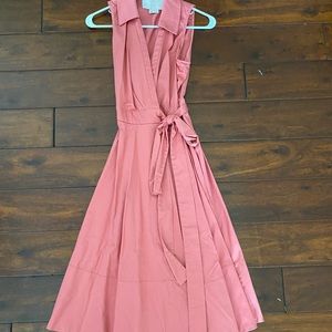 Gal Meets Glam Heather Wrap Over Fit & Flare